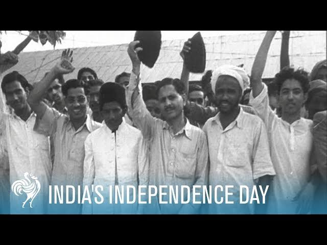 India's Independence Day: The Arrival of Earl Mountbatten (1947) | British Pathé