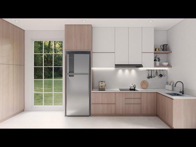 Sketchup interior design #53 How to make a kitchen design ( Enscape render )