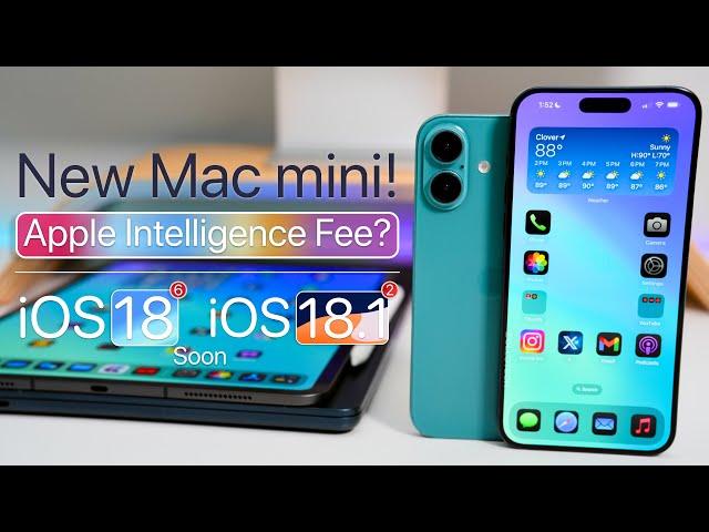 New Mac mini, Pay for AI, iPhone 16 and iOS 18.1 Beta 2 Soon