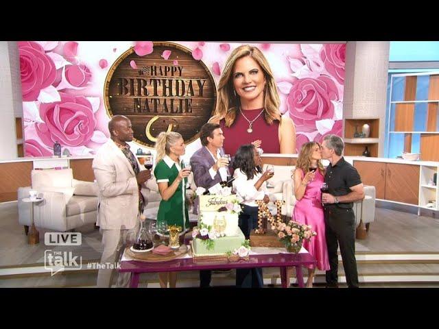 Natalie Morales' husband, Joe Surprises Her On-Air For Birthday | The Talk