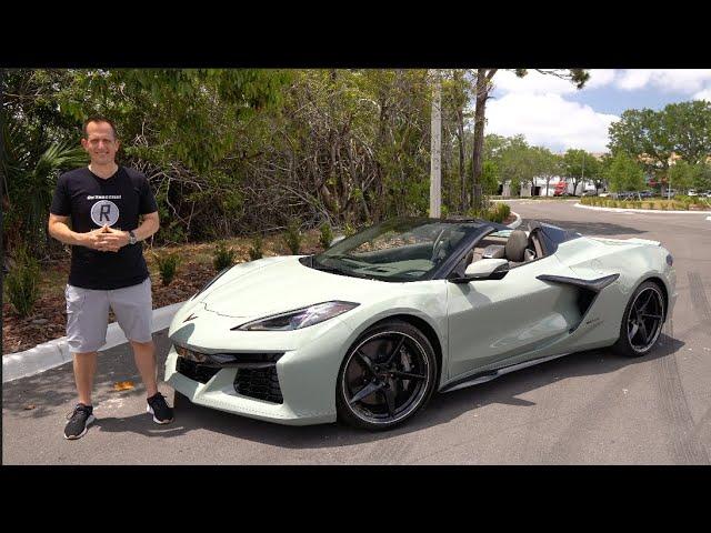 What's it like to DRIVE the 2024 C8 Corvette E-Ray & go STEALTH mode at Cars & Coffee?