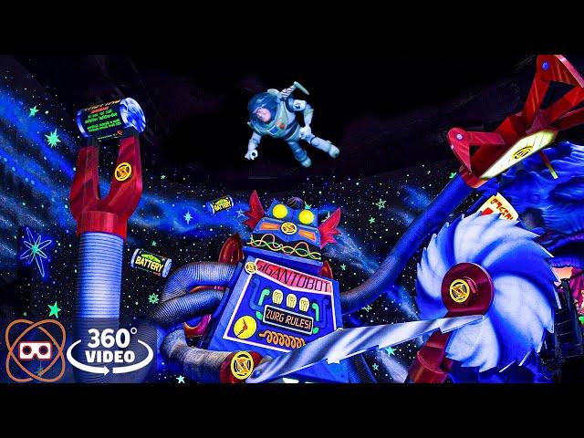 [360] Magic Kingdom Buzz Lightyear Space Ranger Spin Shooting Ride | Disney World