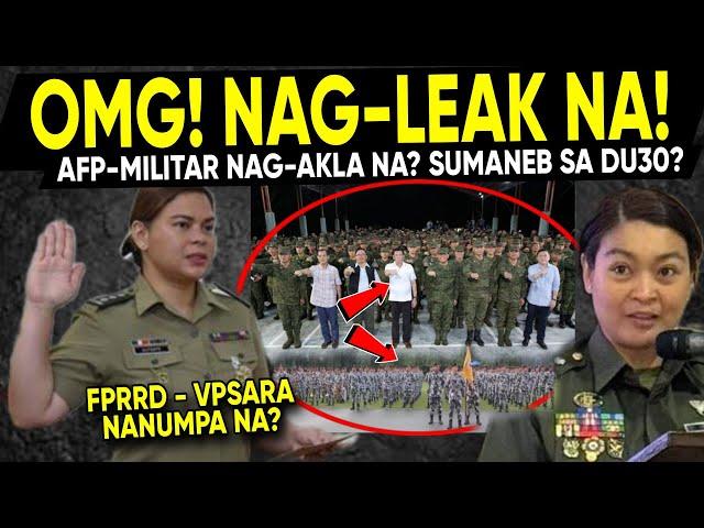 MALAKING GOODNEWS ITO! Sama-Samang Nag-Ak/as AFP at M/LITar Sumaneb sa DUTERTE? Nakahanda na Lahat?