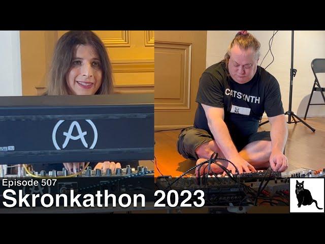 Amanda Chaudhary & Bruce Bennett synthesizer noise improv - Skronkathon 2023