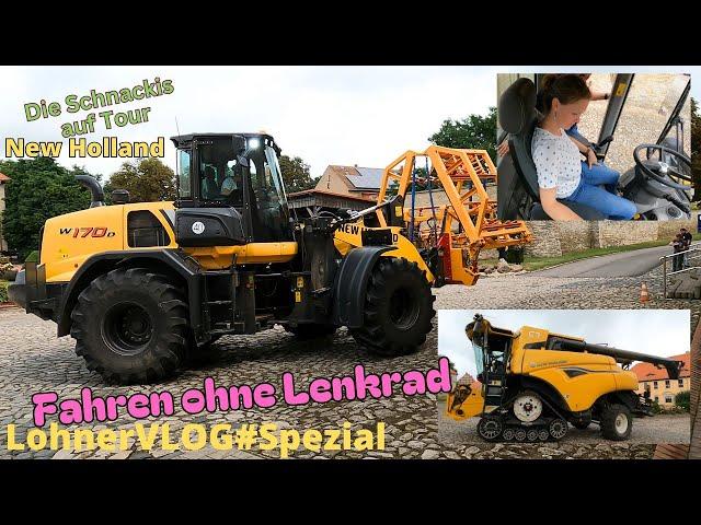 LohnerVLOG#SPEZIAL New Holland Radlader W170D mit Joysticklenkung I CR 7.90 mit Raupe/ Straßenfahrt