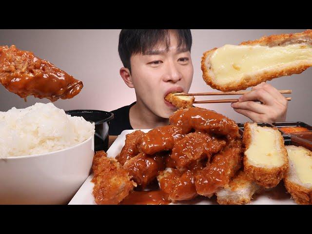 ASMR MUKBANG A PORK CUTLET EATING SHOW