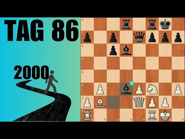 Ich spiele jeden Tag Schach bis 2000 ELO - Tag 86