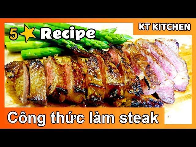 Cách làm Bò Bít Tết ngon như nhà hàng 5 sao [English Caption] Ribeye STEAK Restaurant recipe