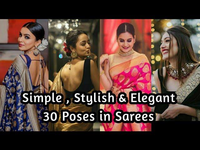 30 Traditional Simple & Stylish Saree photography | Poses for saree Photo|poses for saree look