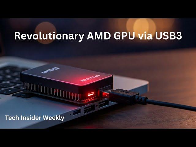 Revolutionary AMD GPU via USB3: Tiny Corp's Groundbreaking eGPU Solution!