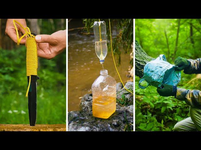 Best Survival Skills and Bushcraft HACKS for camping