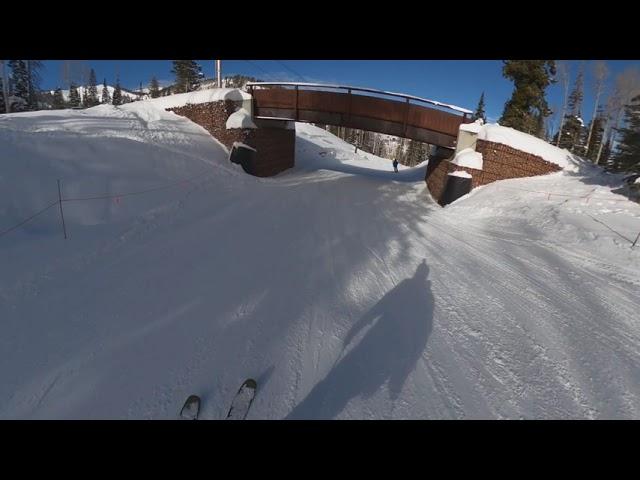 Park city at Canyons , Panorama Run at Dream Area "The Colony" , beautiful.01/29/21