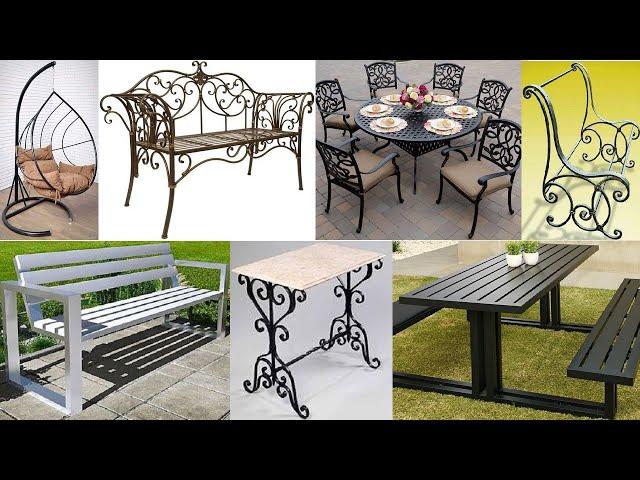 Metal patio furniture ideas or metal outdoor furniture ideas / metal furniture designs for patio