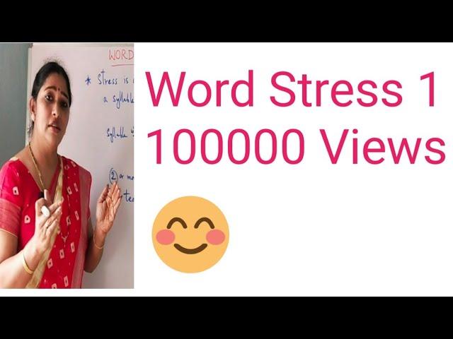 Word stress in English Part 1