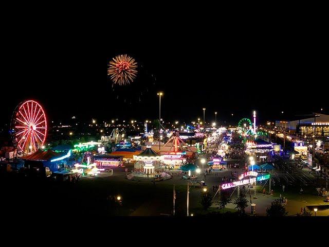 Time-lapse shows NYS Fair Midway coming to life after dark