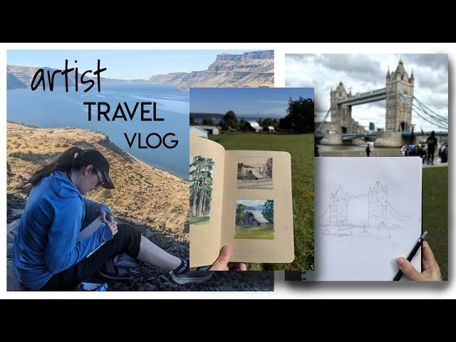 12,000 miles, 23 sketches, 2 meet-ups, 1 workshop  ARTIST TRAVEL STORIES