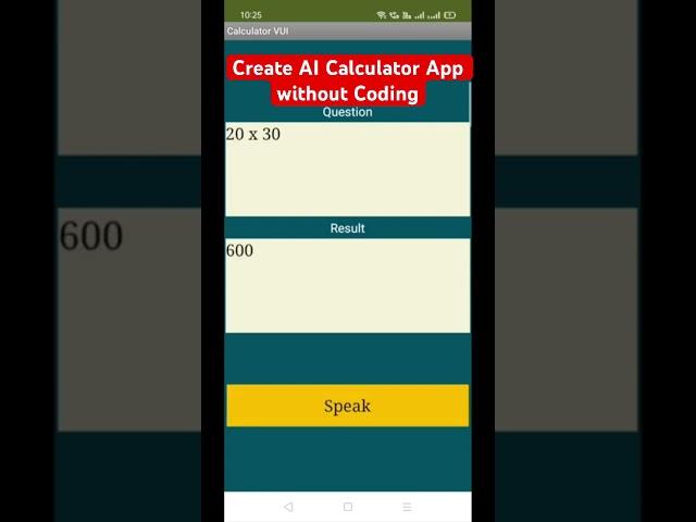 Create AI calculator app without Coding #mitappinventor #appdevelopment