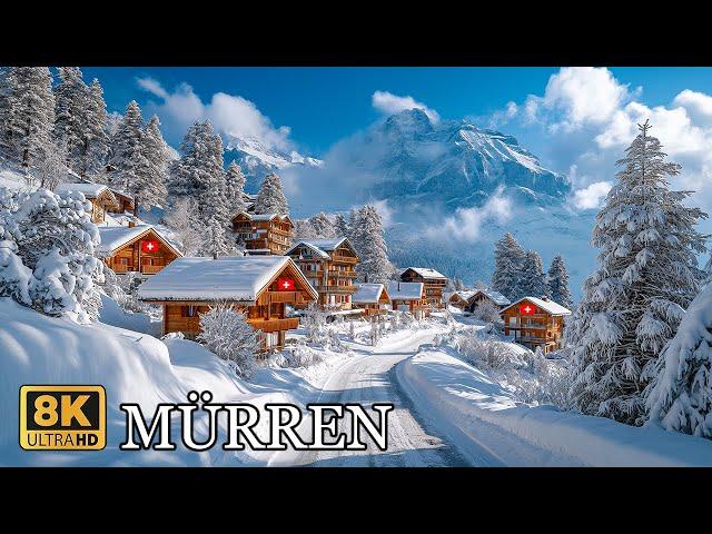 MÜRREN  ️The Most Charming Alpine Winter Village ️ in Switzerland 8K ️