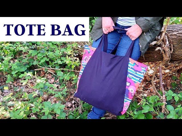 Quick and easy TOTE BAG - sewing tutorial