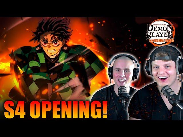 DEMON SLAYER SEASON 4 OPENING REACTION! | Anime OP REACTION!