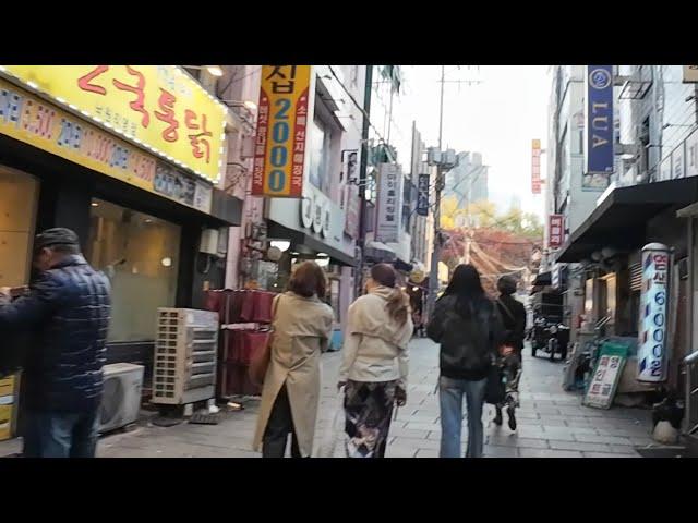 노인들의 성지 가성비탑 먹거리 최고의 휴식처 탑골공원 뒷골목길 산책