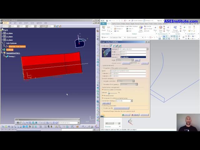 CATIA vs NX: Sweep vs Swept