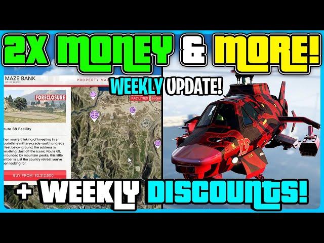 2X PAY ON HEIST! GTA 5 ONLINE WEEKLY UPDATE! 2X MONEY & MORE!