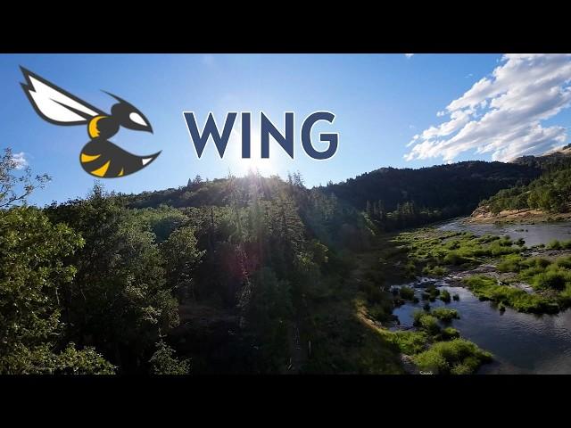 Betaflight wing chill flight over river - West Coast Throwdown 2024 - DJI O3 ESI