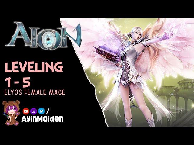 Aion Classic - Leveling 1-5, Elyos Mage (No commentary + basic tips)