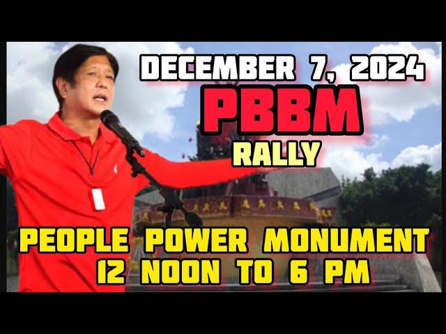 TULOY PO ANG RALLY BUKAS. CLARIFICATION,  SA PEOPLE POWER MONUMENT PO TAYO