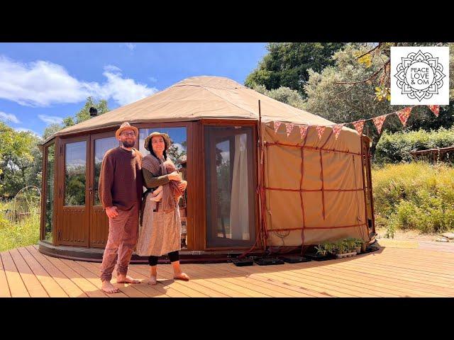 Offgrid life in Portugal - family lives in yurts in the middle of nature