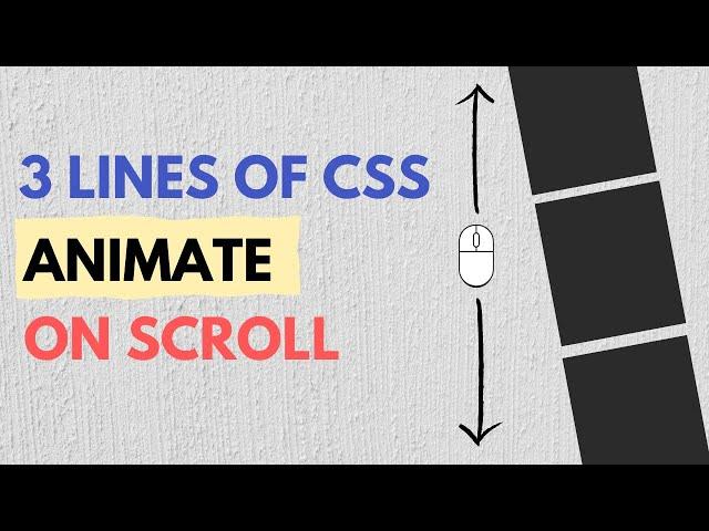 Animate On Scroll With Just Few Lines Of Code (No Library Needed)