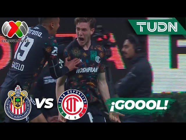 ¡REMONTADA DIABÓLICA! Gol de Marcel Ruiz | Chivas 1-2 Toluca | Liga Mx - CL2023 J3 | TUDN