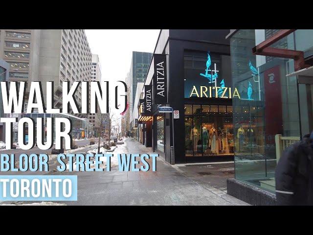 VIRTUAL WALKING TOUR BLOOR STREET WEST TORONTO CANADA