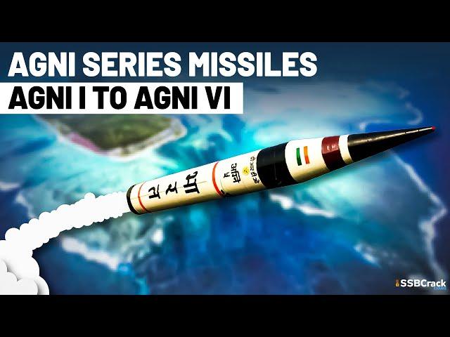 AGNI Series Missiles from AGNI I To AGNI VI [Fully Explained]