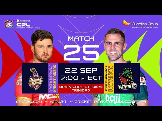 LIVE | Trinbago Knight Riders vs St Kitts & Nevis Patriots | CPL 2024