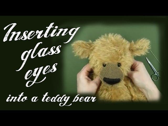 Inserting Glass Eyes Into A Teddy Bear - Alice's Bear Shop