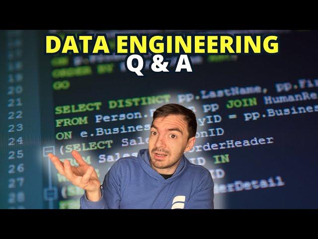 Data Engineering Q&A - Seattle Data Guy