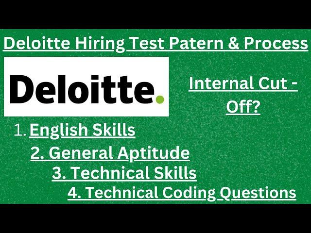 Deloitte NLA Hiring Latest Selection Pattern & Process | Internal Cut - Off ?