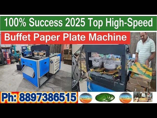 2025 High-Speed Automatic Double Die Buffet Paper Plate Machine | 2-Year Warranty | 100% Success