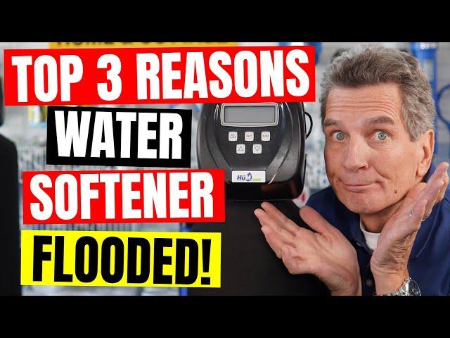 Top 3 REASONS Why You Have TOO MUCH WATER IN YOUR WATER SOFTENER #Shorts