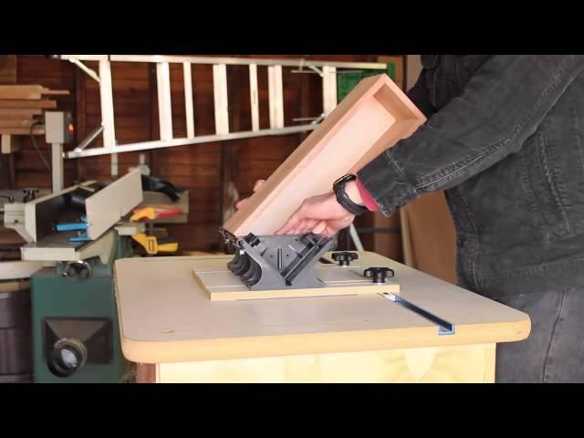 Rockler Router Table Spline Jig in Action | Patrick Hosey