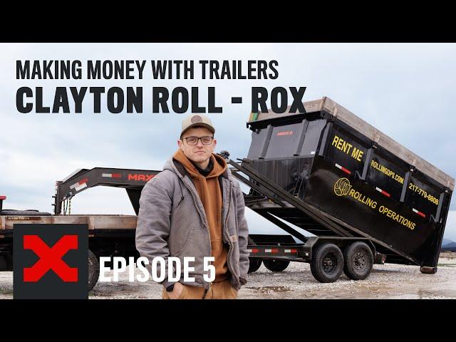 Using an ROX Roll-Off Trailer for Dumpster Rentals | Rolling Operations Dumpster Rental Business