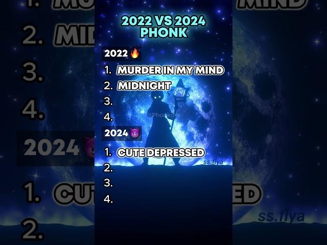 2022 vs 2024 Phonk
