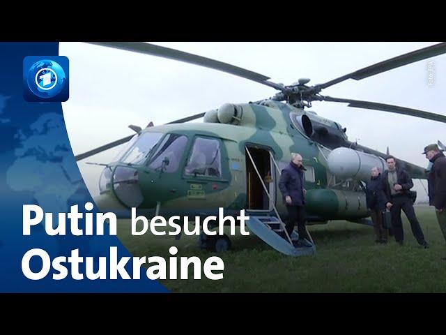 Putin besucht russische Truppen in Cherson und Luhansk