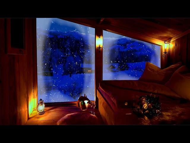COLI Loop 4K 1 Hour Cozy Fireplace Sounds for Sleep, Relax | Beautiful Winter Ambience