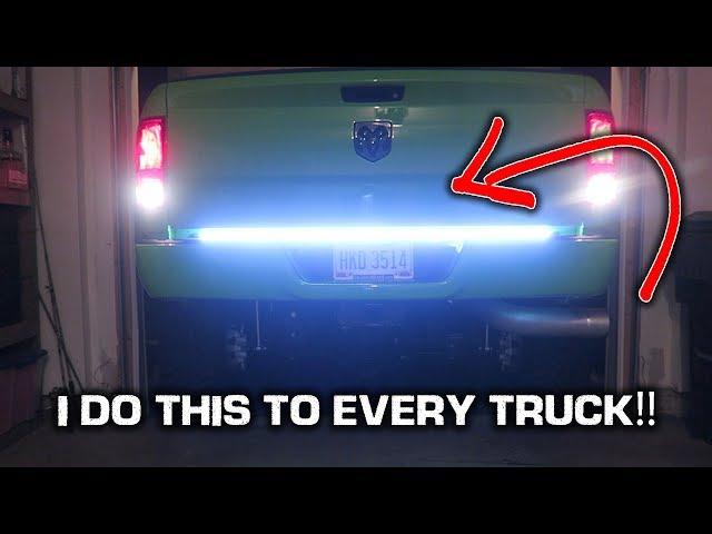 LED Tailgate Light Bar INSTALL!! *Super BRIGHT*