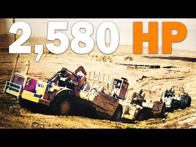 The INSANE 186-ft Triple Caterpillar Scraper | (BEST OF MINING SHORTS MAY 2024)