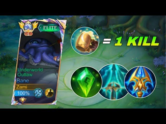 NEW BANE MAGIC BURST BUILD COMBO 2ND SKILL= 1 KILL BEST BROKEN BUILD 2024