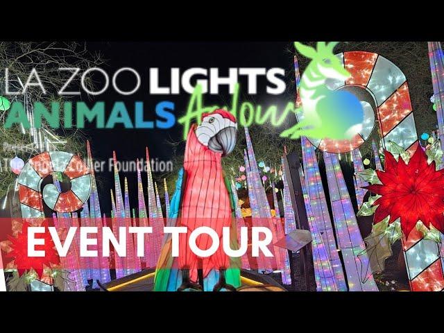 LA Zoo Lights Animals Aglow 2024 | Full Experience | Event Overview